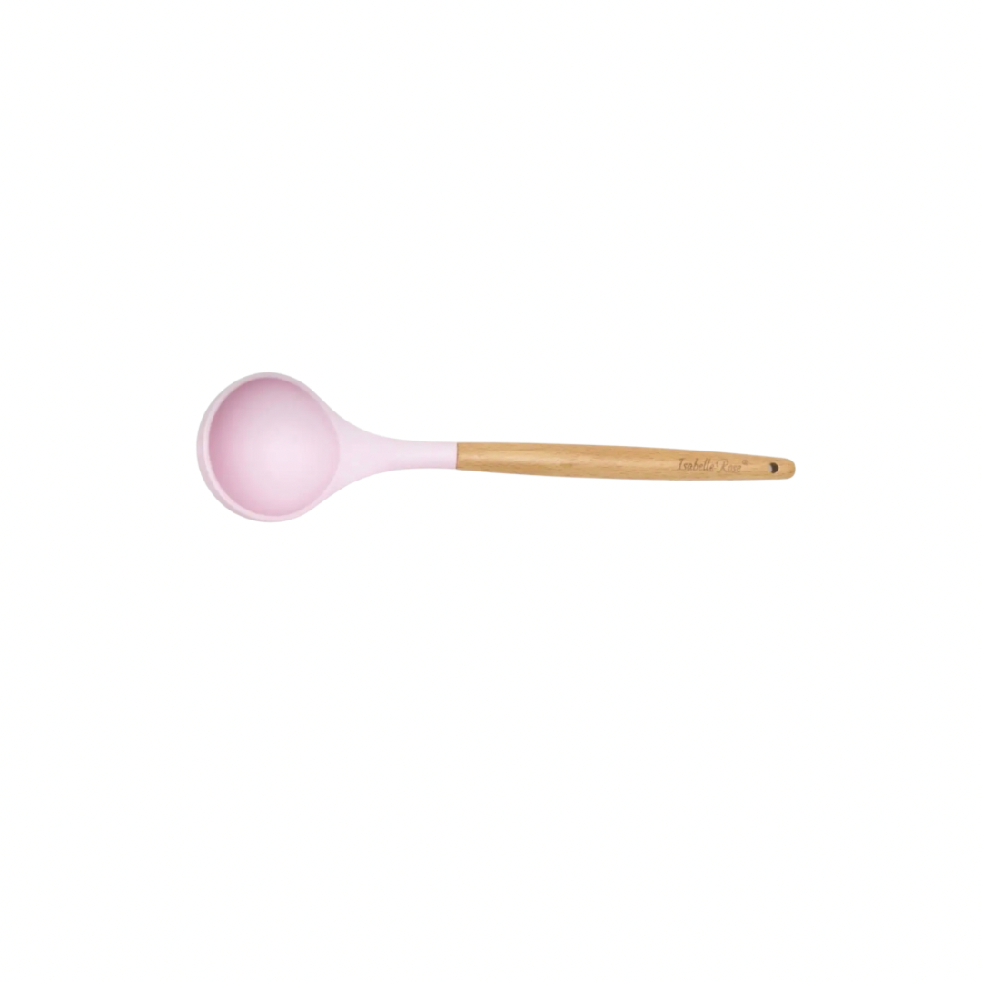 Pastel Pink Silicone Wooden Soup Shell Isabelle Rose