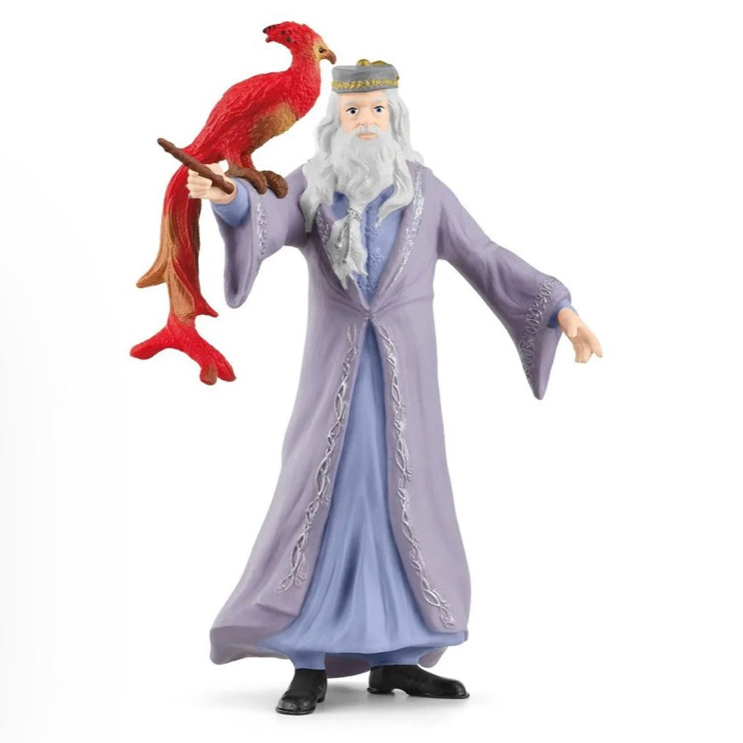 Albus Dumbledor and Fawkes