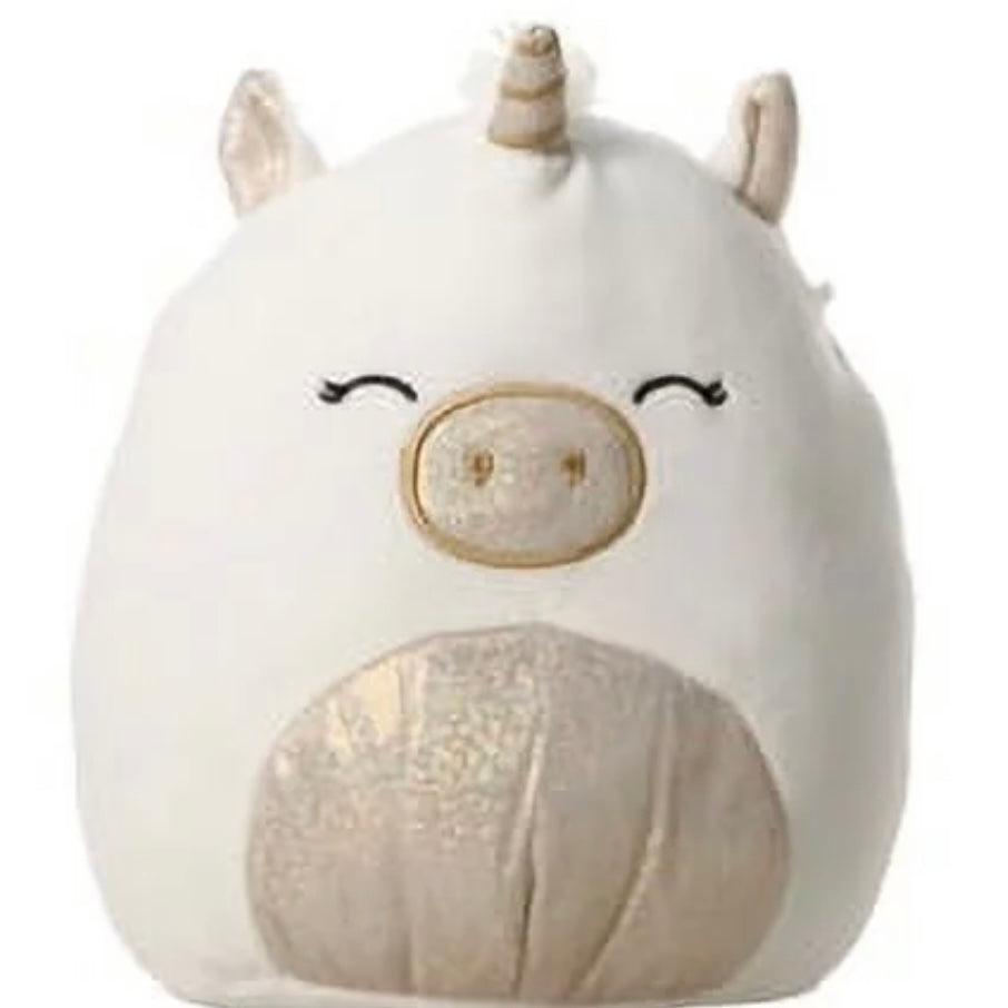 Squishmallow Sofia the White Unicorn with sparkle belly