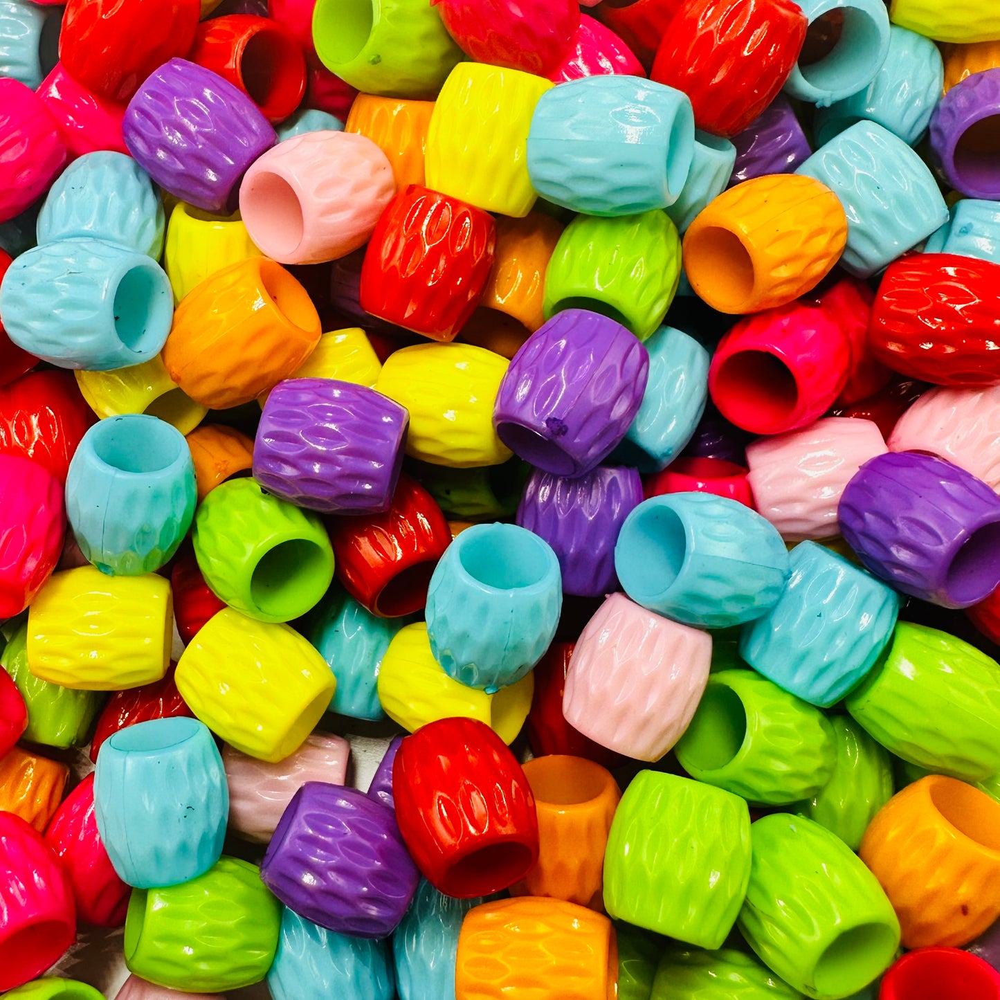 Acrylic Barrel Shaped Beads