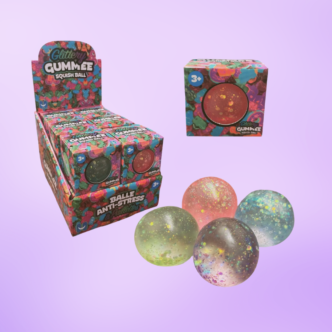 Glittery Gummee Squish Ball