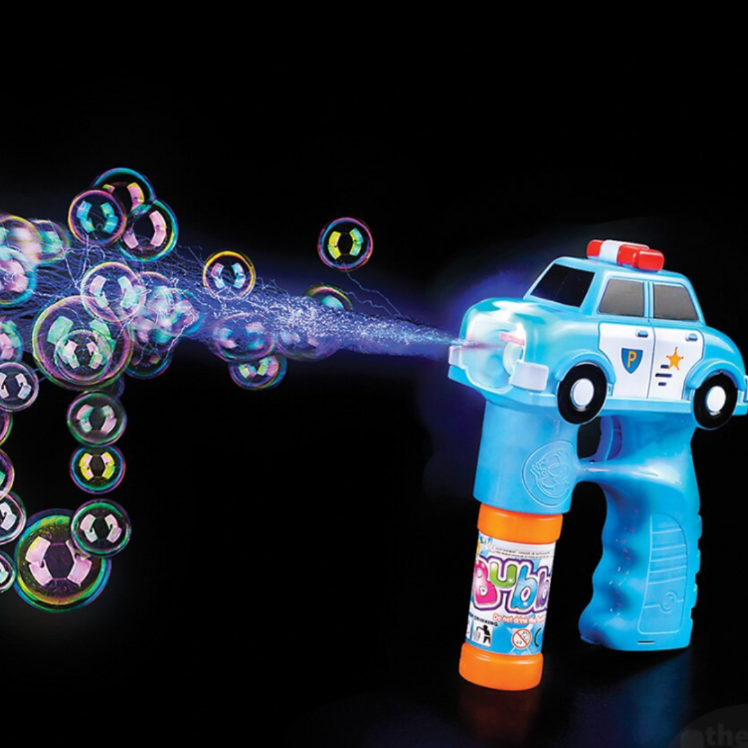 5" Light And Sound Police Cruiser Bubble Blaster