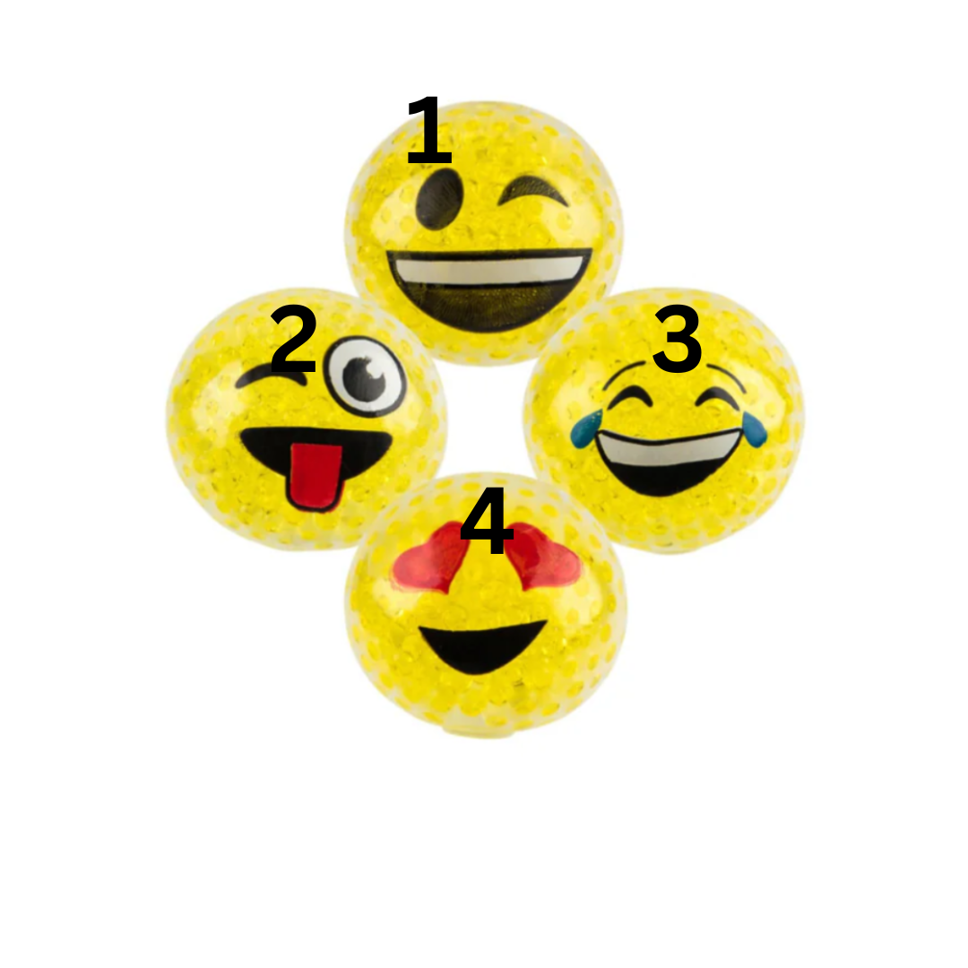2.25” Squeezy Bead Emoticon Ball