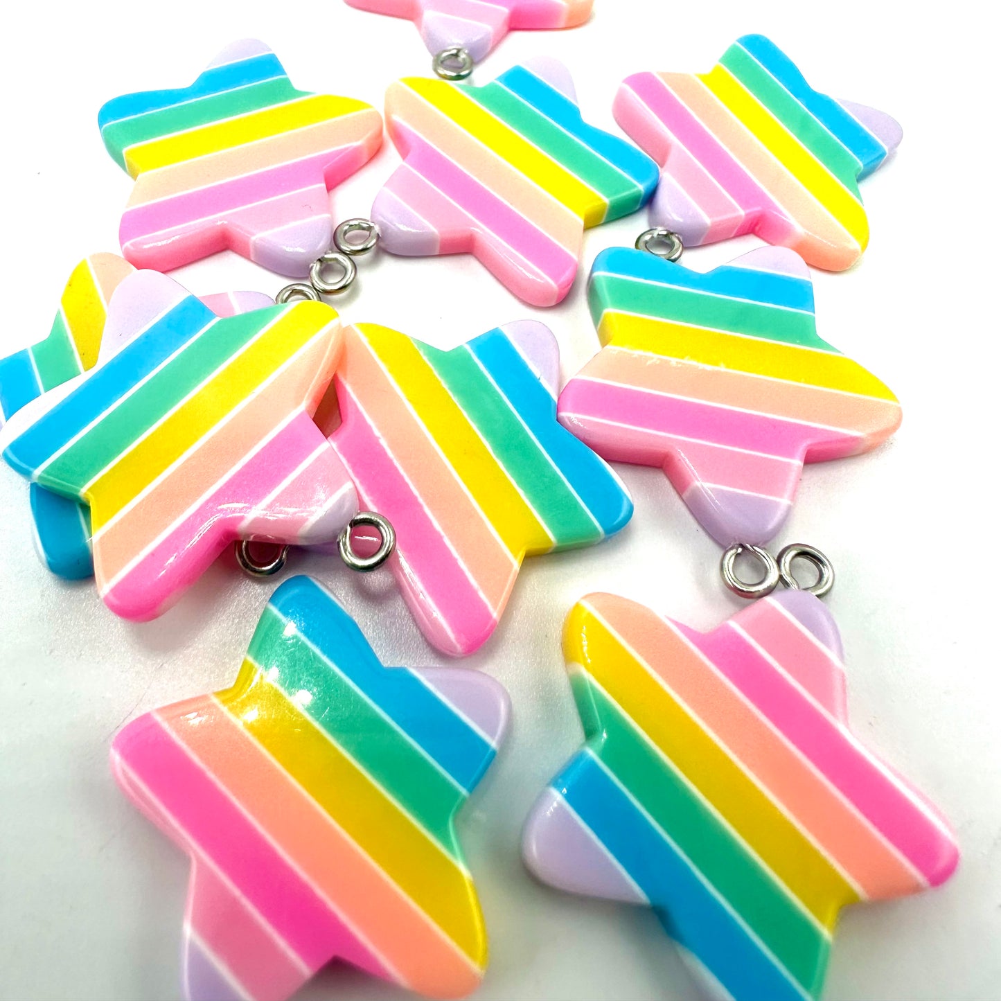 Rainbow Star Charms