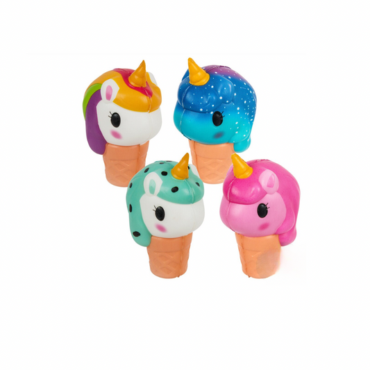 4" Squish Unicorn Ice Cream