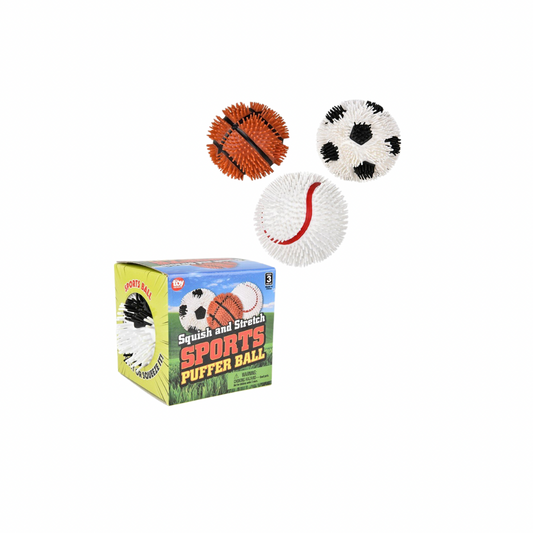 4” Squish and Stretch Gummi Sports Ball