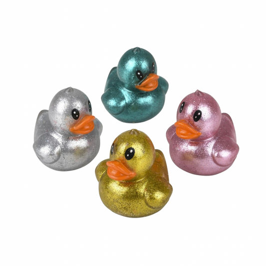 Sticky Squish Glitter Duck