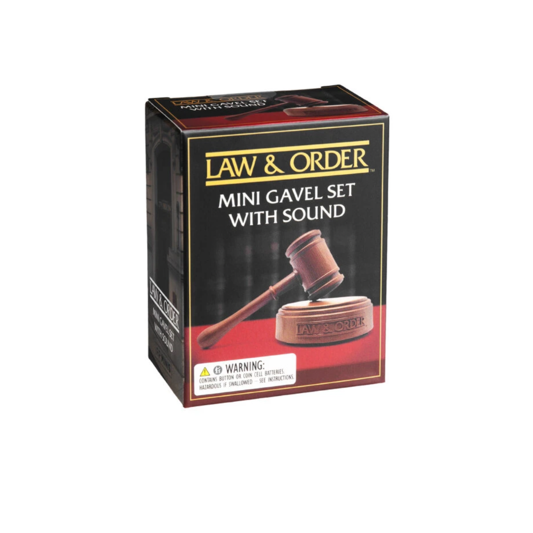 Law & Order Mini Gavel Set with Sound