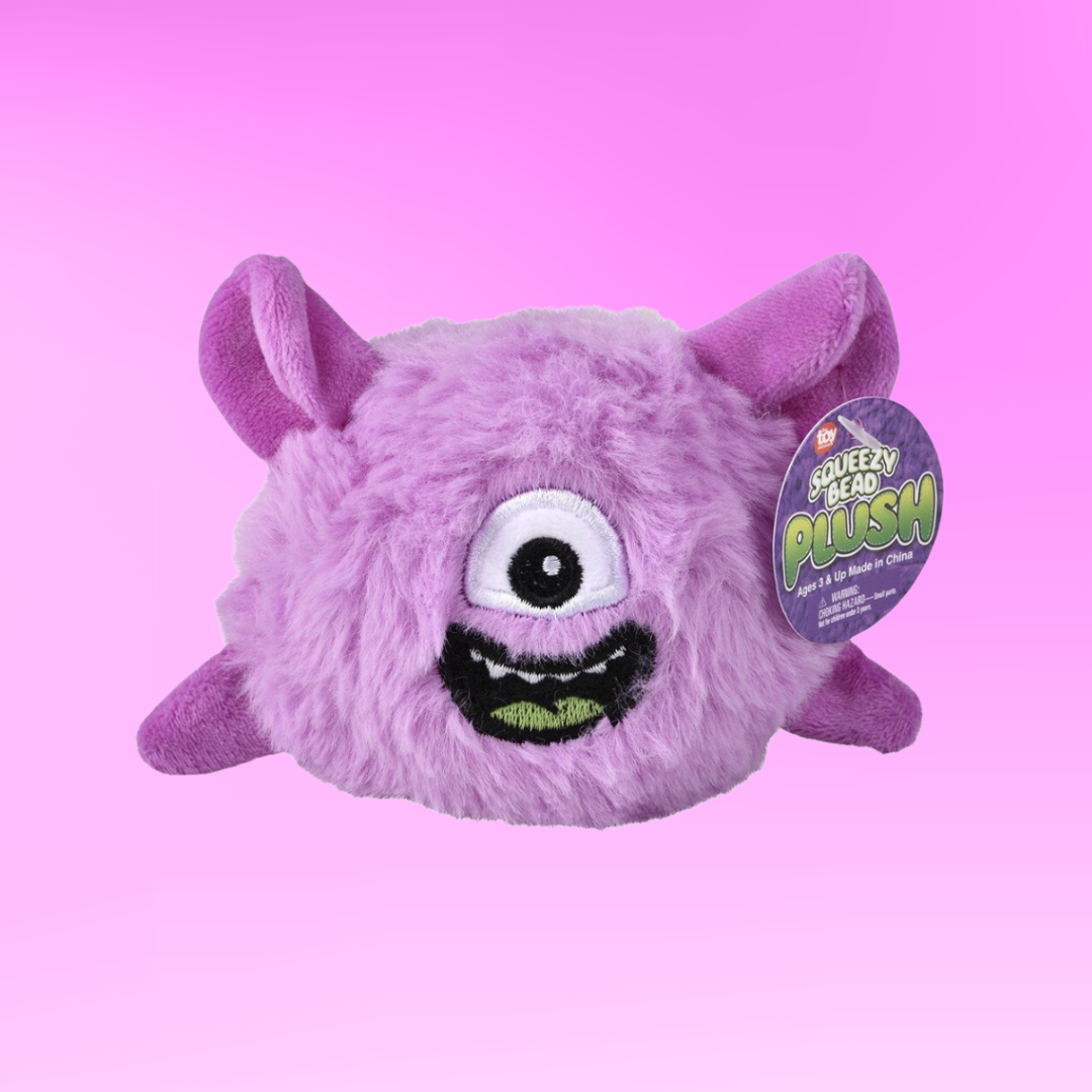 Squeezy Bead Monster Plush Ball