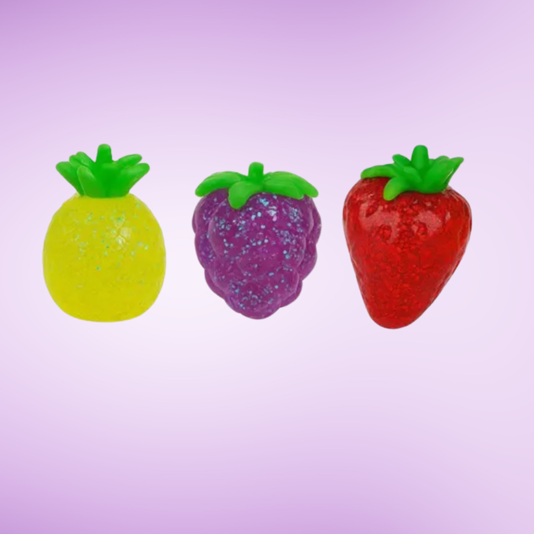 Scented Gummee Fruits with Glitter