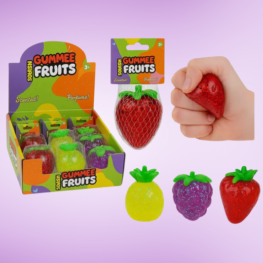 Scented Gummee Fruits with Glitter