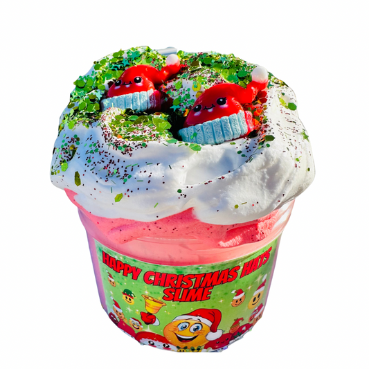 Happy Christmas Hats Slime
