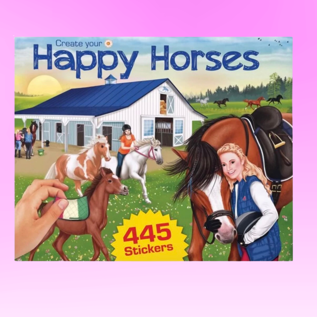 Schylling Create Your Happy Horse Sticker Book