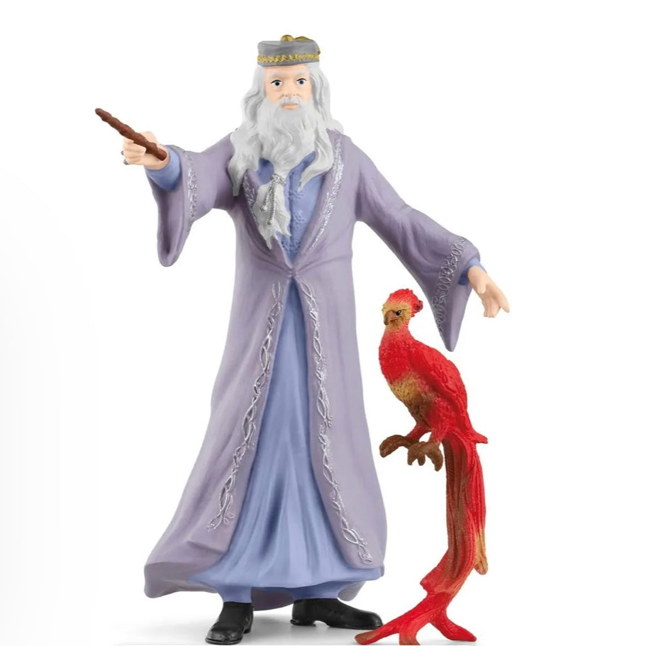 Albus Dumbledor and Fawkes