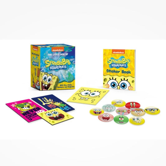 The Little Box of SpongeBob SquarePants With Pins, Patch, Stickers, and Magnets!