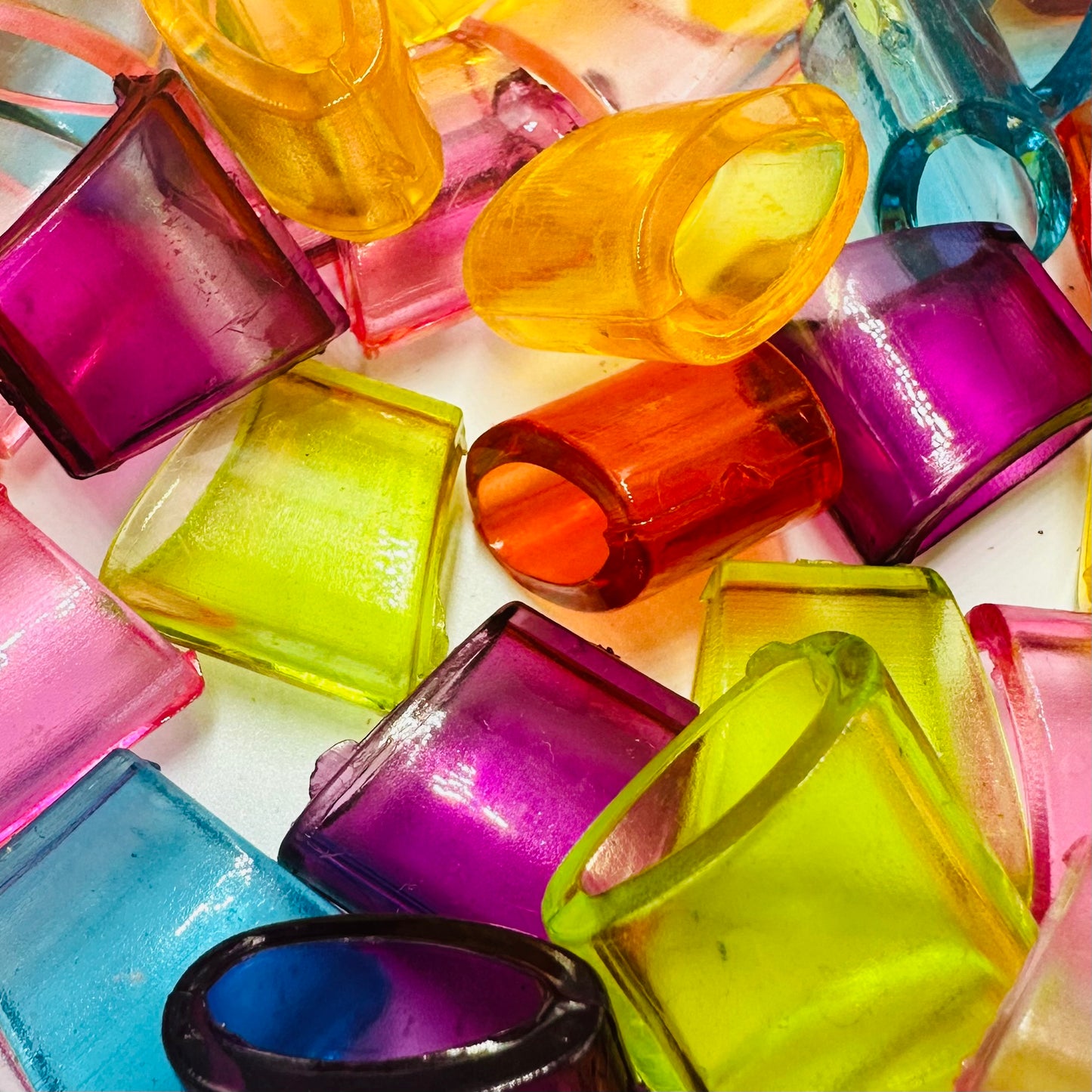 Transparent Acrylic Trapezoid Beads