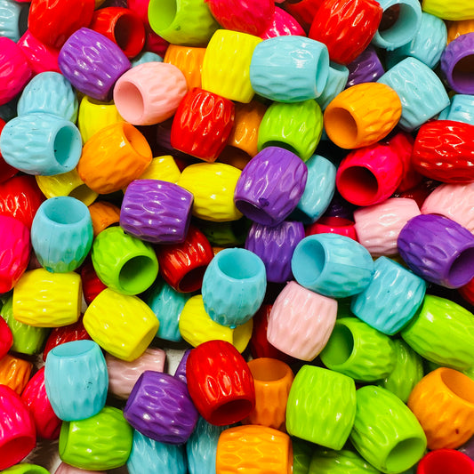 Acrylic Barrel Shaped Beads