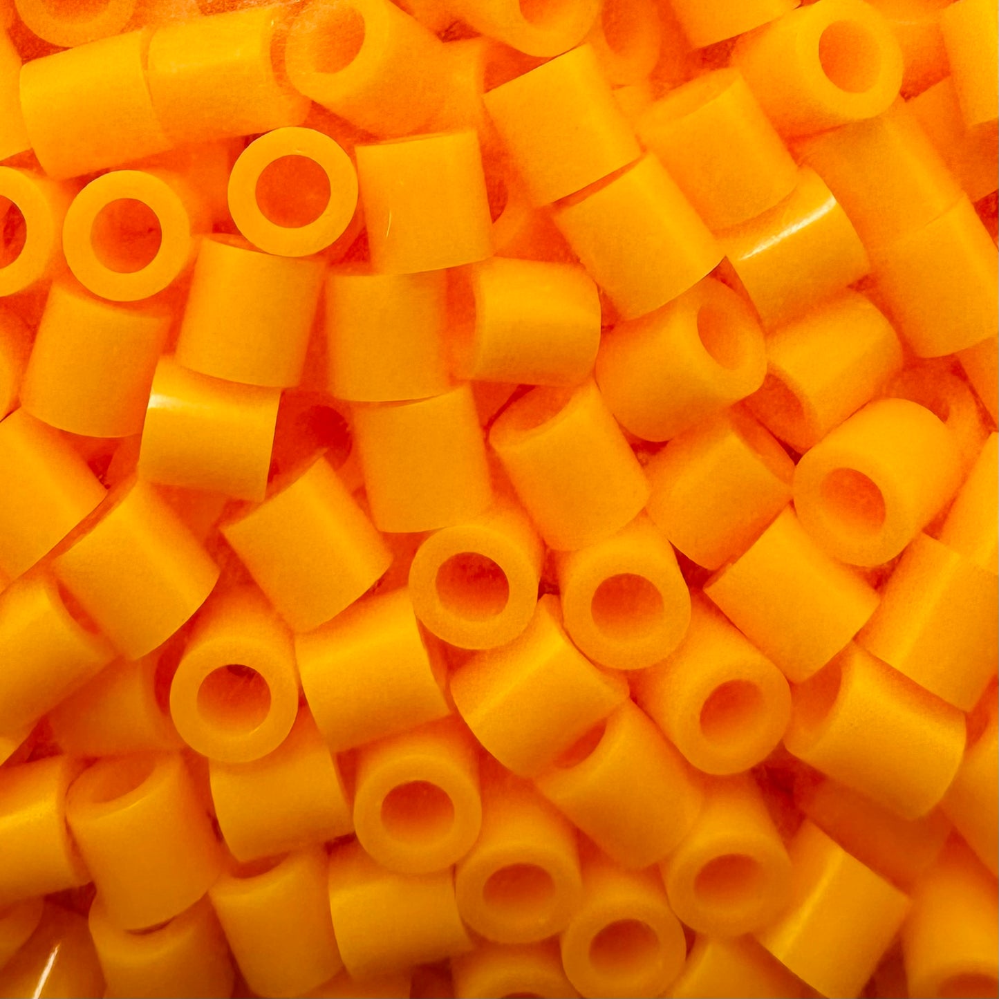 Orange Colored Fuse Tube Beads