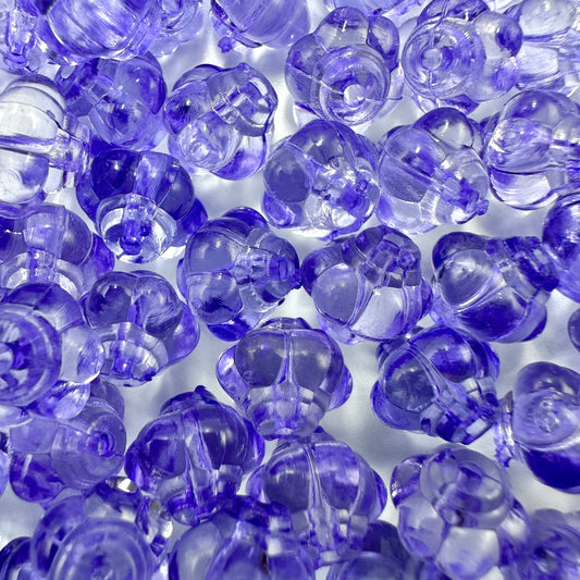 Transparent Acrylic Beads (Blue, Pink or Purple)