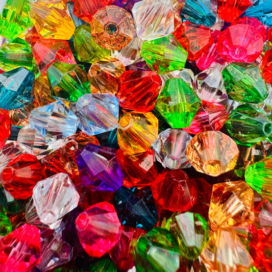 Bicone Transparent Charms