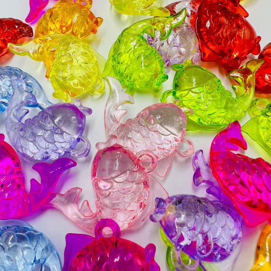Transparent Acrylic Fish Charms