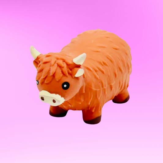 Stretchy Highland Coo Toy