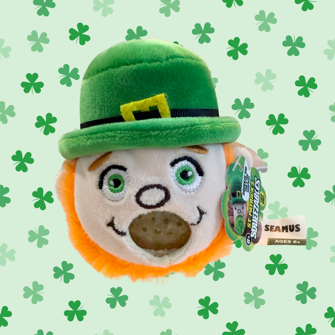 St. Patrick’s Day Squeezy Bead Plush - Leprechaun