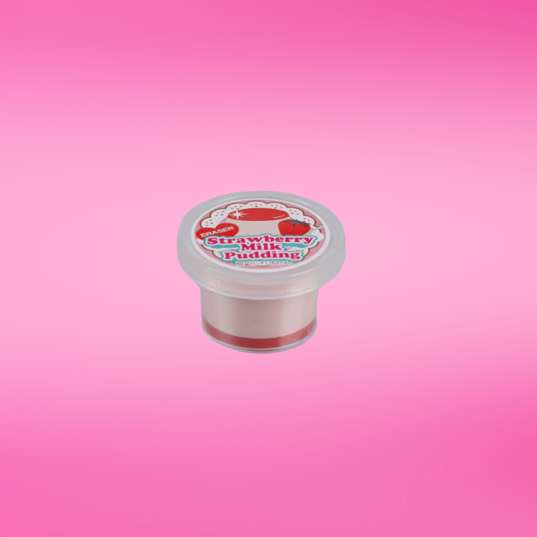 Iwako STRAWBERRY PUDDING ERASER - 1 ERASER