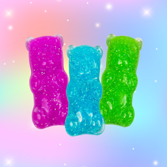Sparkle Squishy Gummy Bear by Keycraft
