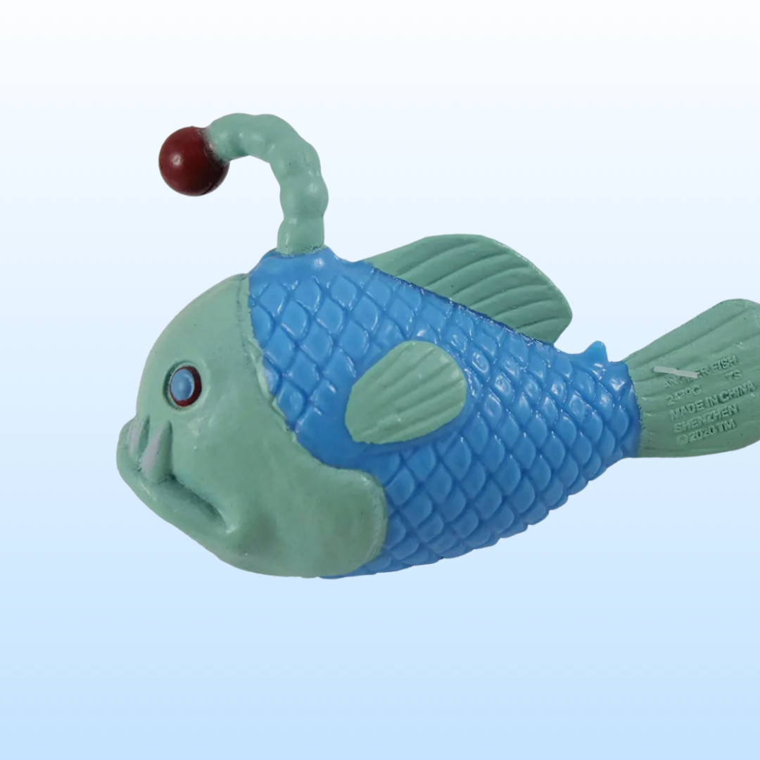 fidget box fish Angler Fish Crunchy Stretchy Fidget Sensory Toy