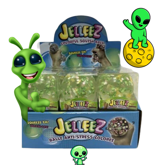 Jelleez Squish Ball - Alien and Galaxy