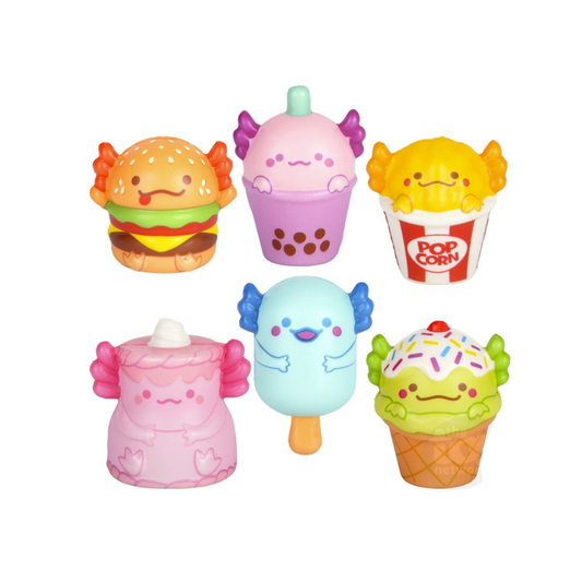 Micro Squish Axolotl Foodie Friends