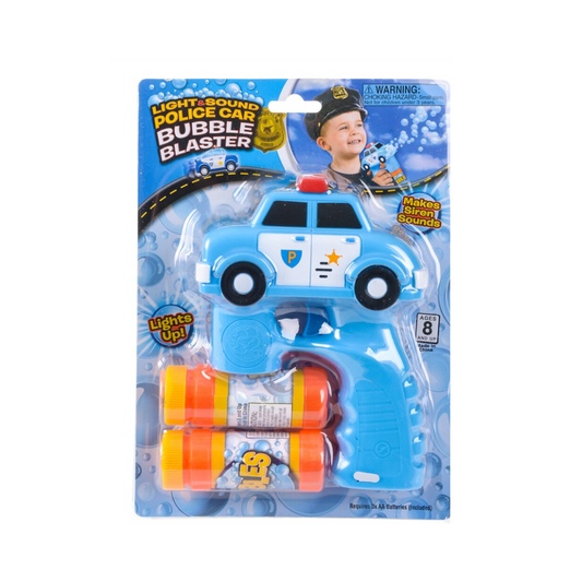 5" Light And Sound Police Cruiser Bubble Blaster