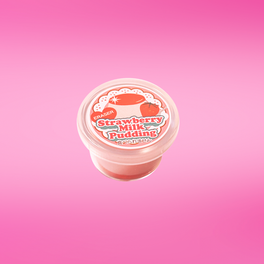 Iwako STRAWBERRY PUDDING ERASER - 1 ERASER