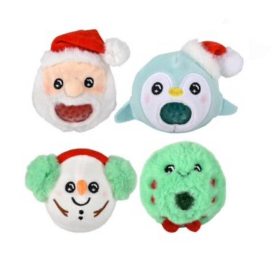3" Christmas Squeezy Bead Plush