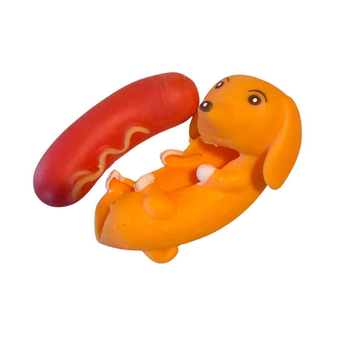 Stretchy Hot Dog Sausage Dog Toy