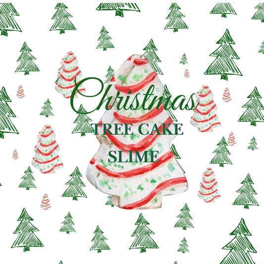 Christmas Tree Cake Slime