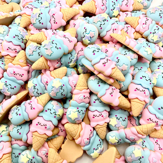 Ice Cream Cabochon Resin Flatback