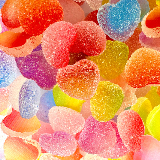 Candy Heart Resin Charms