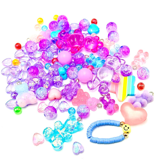 Gummy Bears and Hearts Charm Set